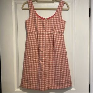 Vineyard Vines Pink Houndstooth Jumper Dress Sz 0